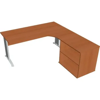 Kancelářský vozík HOBIS kancelářský stůl pracovní, sestava levá - CE 1800 60 H L, třešeň + doprava zdarma