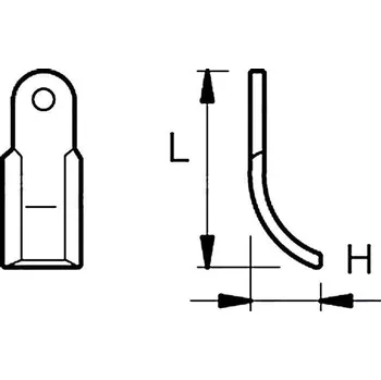 Pracovní nůž Nůž Y 80x200 mm
