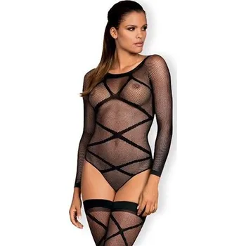 Dámské erotické boty Body a punčochy OBSESSIVE Bodystocking G320 černé S-L | Obsessive