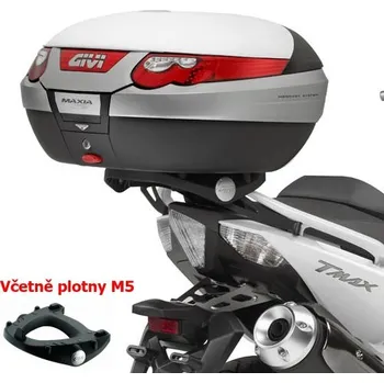 Zavazadlo na motocykl SR2013 special rack YAMAHA T-MAX 500 (08-11)/530 (12-16) včetně plotny M5 pro Monokey, max 6 kg