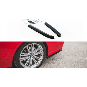 Tuning Splittery zadní boční Audi A7 C8 S-Line černý lesklý plast