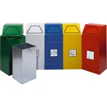 Samozhášecí nádoba na odpad AB 65-B z oceli, s vyjímatelnou vnitřní nádobou, zelená