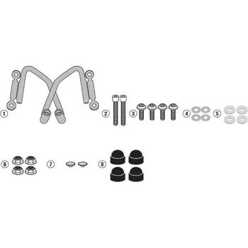 Auto-moto A1176A montážní sada Honda CB 500 F (19-23) pro plexi 1176A a 1176ABL