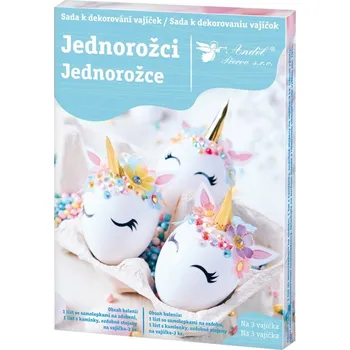 Velikonoční dekorace Sada k dekorování vajíček - jednorožci 77377