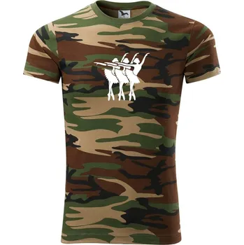 Pánské tričko Tři baletky - Army CAMOUFLAGE - XL ( Hnědý maskáč )