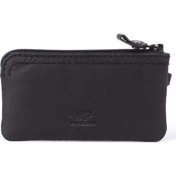 Luxusní kožená hladká černá klíčenka Marta Ponti no. 021