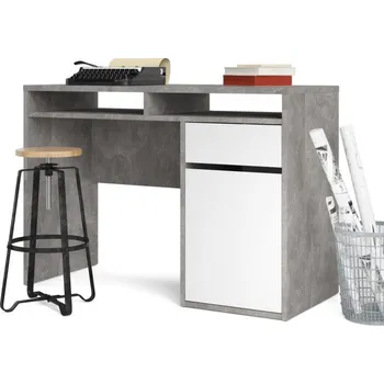 Psací stůl Falco Psací stůl Felix 488 beton/bílý lesk