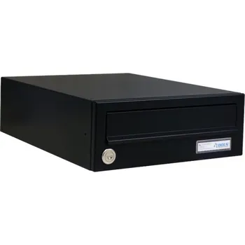 Poštovní schránka Poštovní schránka B-01 - na stěnu - lakovaná - RAL 9005 MAT. - ČERNÁ