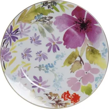 Talíř Talíř dezertní "KVĚTY" 19x2cm - porcelán