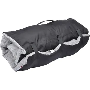 Pelíšek pro psa Love Story Cestovní podložka pro psy, BICOLORE, 80 x 50 cm, černá + šedá barva