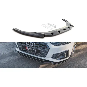 Karosérie Spojler pod nárazník lipa V.2 Audi S5 / A5 S-Line F5 Facelift černý lesklý plast