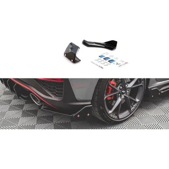 Tuning Splittery zadní boční + Flaps V.1 Hyundai I30 N Hatchback Mk3 Facelift carbon look