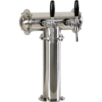 Příslušenství pro výčepní zařízení Varia-Plus Výčepní stojan T2 nerez komplet kohouty pákové medailony LED čelní přímé dochlazení kohoutů