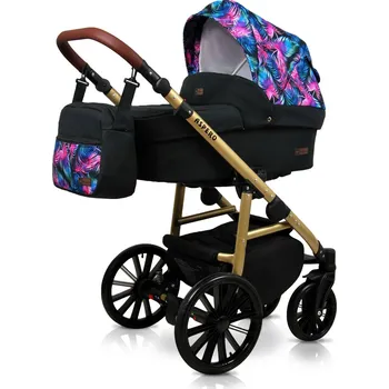 Kočárek Kombinovaný kočárek Raf-pol ASPERO ALU 2024 Colorful Feathers