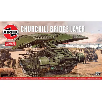 Plastikový model Airfix Classic Kit VINTAGE military A04301V - Churchill Bridge Layer (1:76)