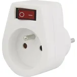 EMOS Zásuvka s vypínačem, bílá