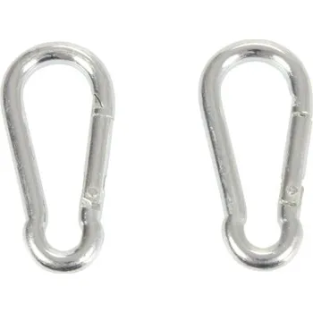 Toko karabina s výklopným poutkem 40 x 4 mm, sada 2 díly - 100-04699