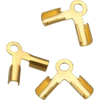 Materiál na výrobu šperku Ocelové 1,5-2mm spojky zlaté - 1Ks+B - 1Ks