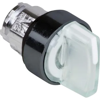 vypínač a zásuvka SCHN ZB5AK1813 Ovládací hlavice otočná prosvět., 3 p.s návrat. zprava do stř. - bílá