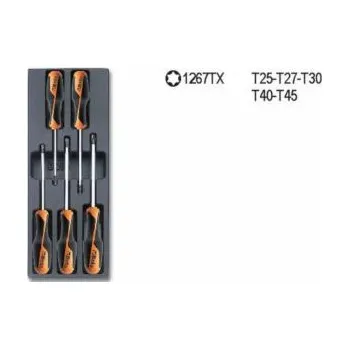 Šroubovák sada profesionálních Torx šroubováků BETA T206 T25-T27-T30 T40-T45,sad