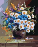 Zuty Zátiší váza a květiny 40 x 50 cm