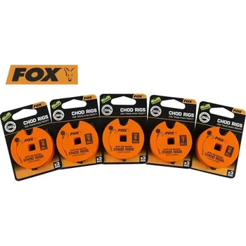 Rybářský háček Hotový Návazec Fox Edge Armapoint Stiff Beaked Chod Rigs 25lb Vel. 8 bez protihrotu