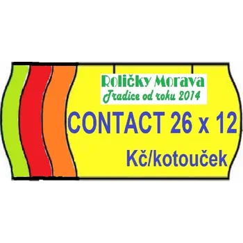 Speciální papír Cenová etiketa CONTACT 26x12 signální cena za: 1 ks kotouček