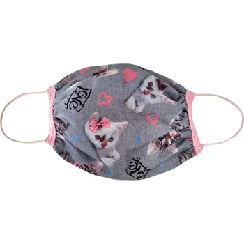 rouška Iris Rouška dvojitá s kapsou vzor Kočky Love