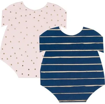 Party dekorace Ginger Ray UBROUSKY Body modré a růžové 16 ks