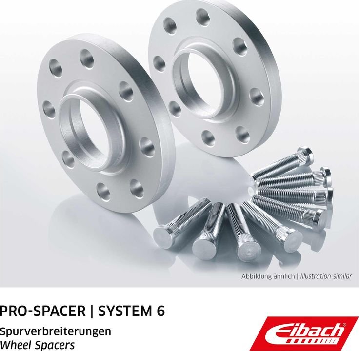 Eibach S90-6-10-007 00-05 NEON PAIR OF 10MM THICK PRO-SPACERS SILVER main image 0