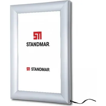 Rám na obraz Plakátový rám světelný, LED, A4, ostré rohy, jednostranný