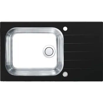 Nerezový dřez Kuchyňský dřez Alveus Glassix 40 UP černá/satin 1123645