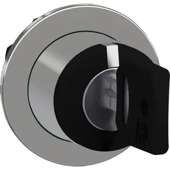 SCHN ZB4FD8 Ovládací hlavice otočná, zapuštěná montáž, Černá, 3 pozice s návratem zprava do středu