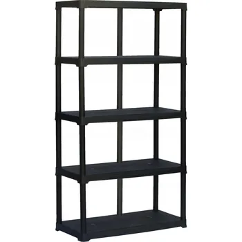 regál ArtPlast Linea Tempo 5 polic černý