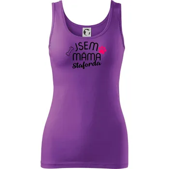 Dámské tričko Jsem máma Staforda - Dámské tílko - XL ( Fialová )