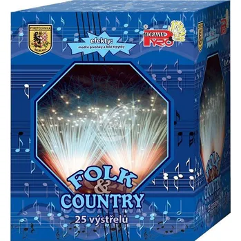 Zábavní pyrotechnika Pyro Moravia Kompakt Folk & Country 25 ran cal. 30 mm - ohňostroj a pyrotechnika na jedno zapálení