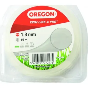 Žací struna 1,3 mm x 15 m ČIRÁ KULATÁ (69-482-CL)