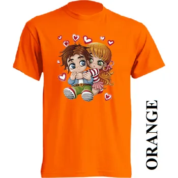 Dívčí tričko detske-levne-bavlnene-tricko-potisk-chlapec-divka Barva: Orange - oranžová, velikost: 164