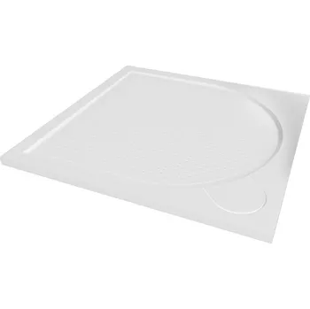 Sprchová vanička LARA - vanička litý mramor, čtverec 800x800x30 mm, bez nožiček, VANKCCTVER80