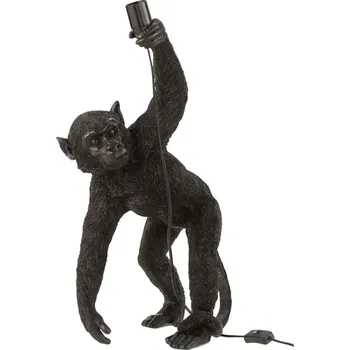 Lampička Černá stolní lampa J-line Monkoi II.