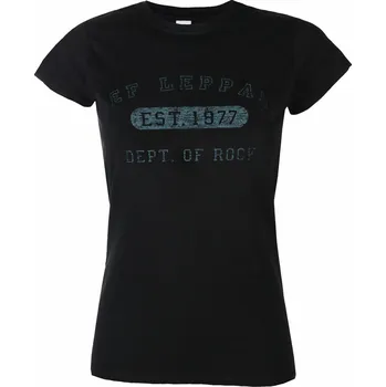 Dámské tričko Tričko metal dámské Def Leppard - Collegiate Logo - ROCK OFF - DEFLTS01LB - S