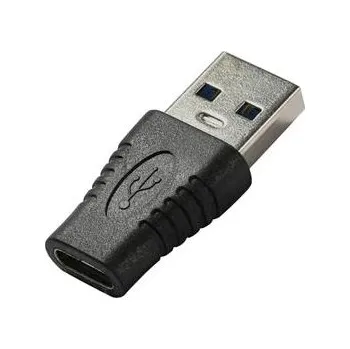 Datové redukce PremiumCord Adaptér USB 3.0 A male - USB-C female, černý zastříknutý adaptér