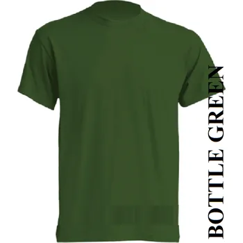 Chlapecké tričko detske-tricko-Fruit of Loom-bavlnene-lahvove-zelene Barva: Bottle green - lahvově zelená, velikost: 128