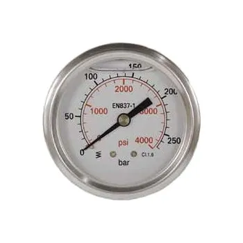 Příslušenství pro vysokotlaký čistič manometr 0 - 250 bar ⌀ 63 mm 1/4" AG