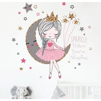 Samolepící dekorace Čína Samolepky na zeď - princezna na měsíci