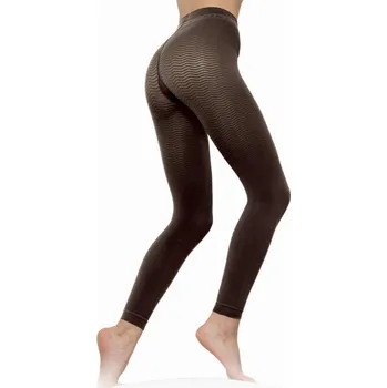 Dámské punčochy SOLIDEA Silver Wave Long masážní kalhoty, Barva Champagne, Velikost XXL