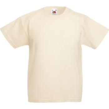 Chlapecké tričko detske-tricko-Fruit of Loom-bavlnene-modre Barva: Natural - přírodní, velikost: 116