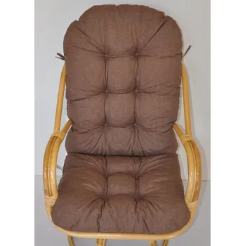 Podsedák Axin Trading s.r.o. Polstr na křeslo Havai látka hnědý melír