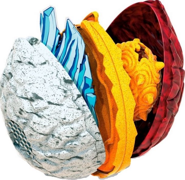 foto Figurka Mattel Breakout Beasts GGJ66 dvouhlavý drak