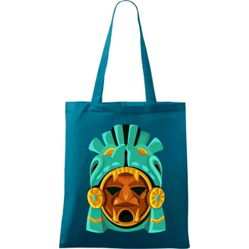 Mayové maska mátová - Taška bavlněná - 42 x 38 cm ( Petrolejová )